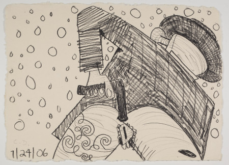 Untitled (7/24/06), Carbon pencil and pencil on paper
