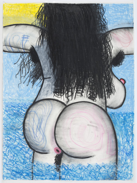 Untitled (7/26/14, 7/27/14), Watercolor crayon and pencil on paper