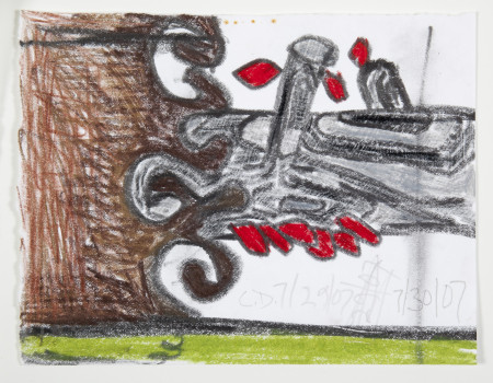 Untitled (7/29/07, 7/30/07), Colored pencil and pencil on paper
