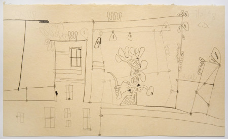 Untitled (7/3/98), Graphite on paper