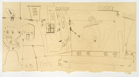 Untitled (7/4/98), Graphite on paper