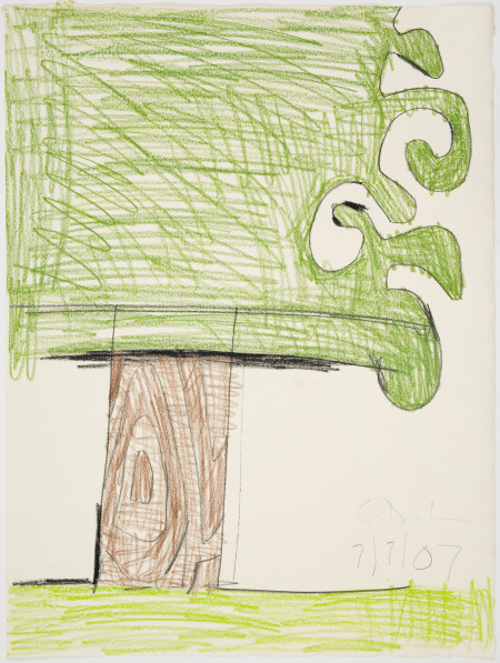 Untitled, Graphite and colored pencil on paper