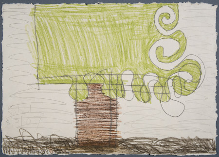 Untitled (8/02/07), Crayon and graphite on paper