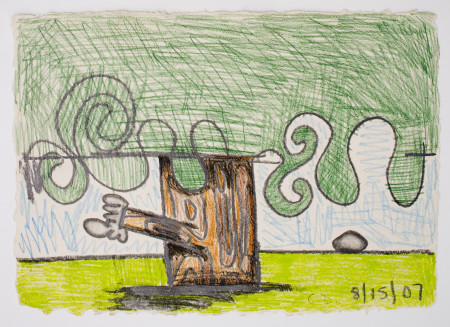 Untitled (8/15/07), Colored pencil on paper