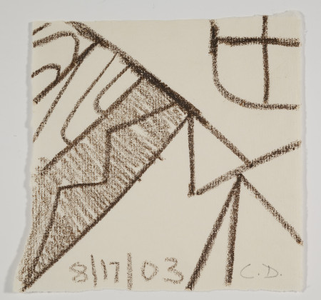 Untitled (8/17/03), Wax crayon and pencil on paper