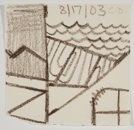 Untitled (8/17/03), Wax crayon and pencil on paper