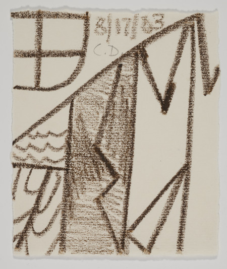 Untitled (8/17/03), Wax crayon and pencil on paper
