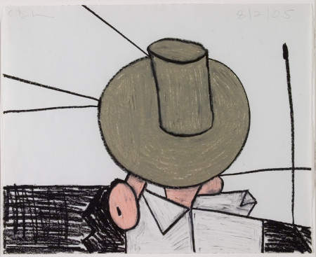 Untitled (8/2/05), Oil pastel on paper