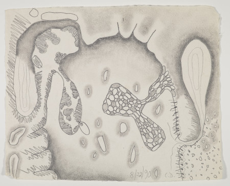 Untitled (8/22/90), Pencil on paper