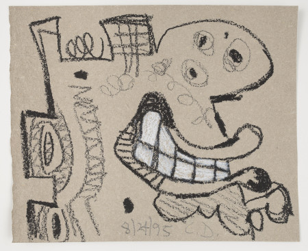 Untitled (8/24/95), Crayon and pencil on paper