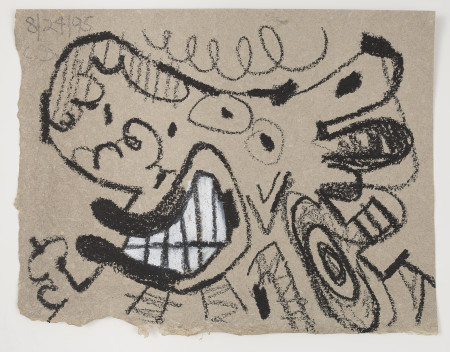 Untitled (8/24/95), Crayon and pencil on paper