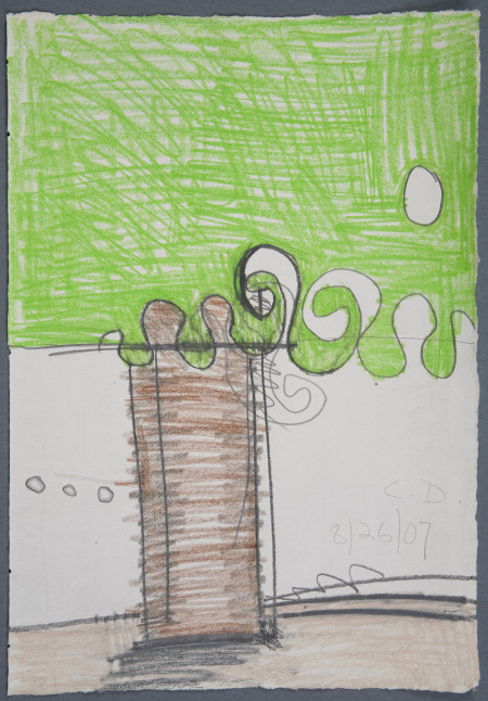 Untitled (8/26/07), Crayon and graphite on paper