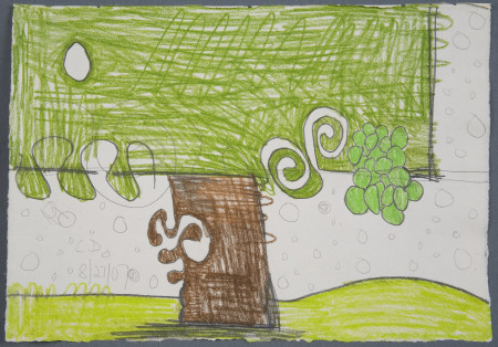 Untitled (8/27/07), Graphite and crayon on paper