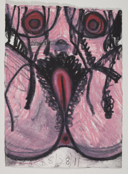 Untitled (8/28/11), Wax crayon and pencil on paper