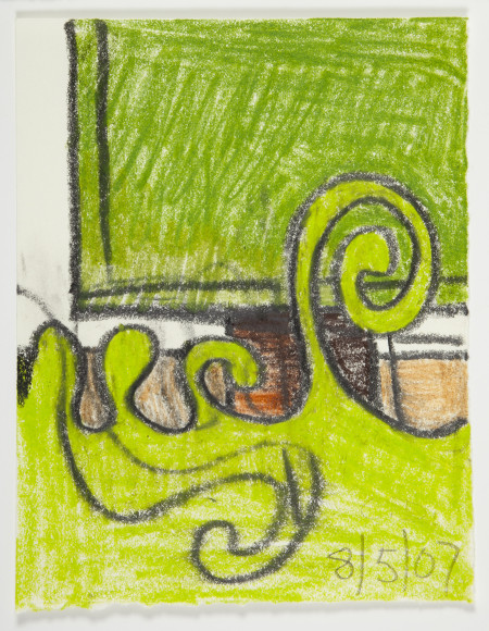 Untitled (8/5/07), Carbon pencil and pencil on paper