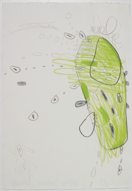 Untitled (9/25/96, 10/2/96, 10/3/96), Crayon and graphite on paper