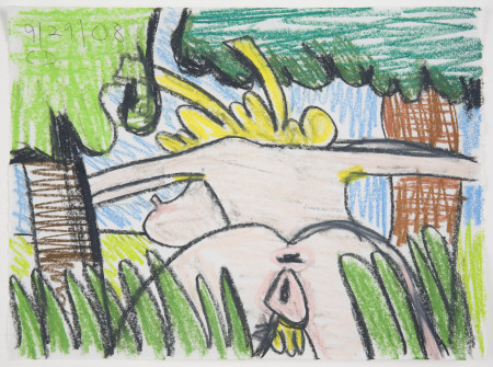 Untitled (9/29/08), Pencil and crayon on paper