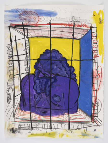 Untitled, Gouache, water soluble crayon, water soluble pencil and pencil on paper