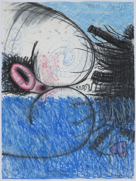 Untitled (9/9/13, 9/12/13), Watercolor crayon and pencil on paper