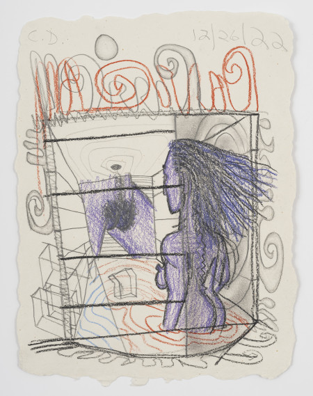 Untitled, Colored pencil, charcoal and pencil on paper