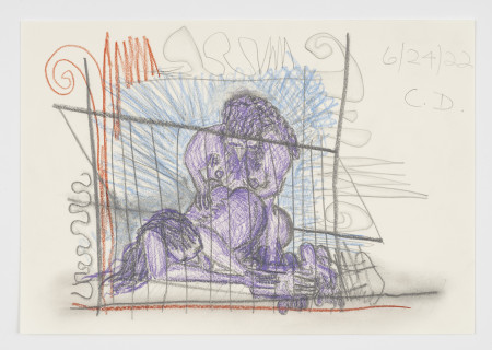 Untitled, Colored pencil, charcoal and pencil on paper