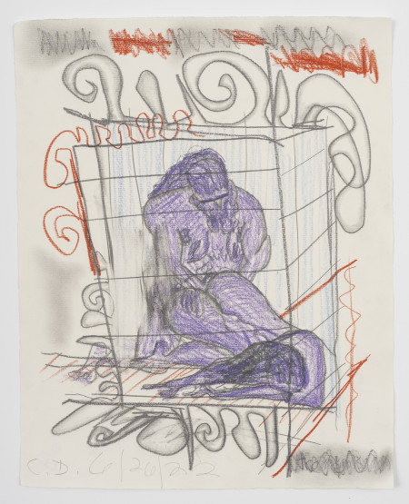 Untitled, Colored pencil, charcoal and pencil on paper