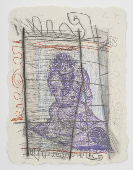 Untitled, Colored pencil, charcoal and pencil on paper