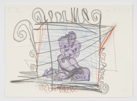 Untitled, Colored pencil, charcoal and pencil on paper