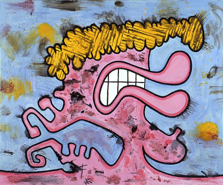 Another Portrait, Mixed media, acrylic on linen