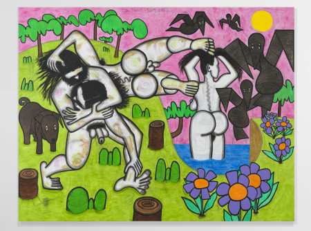 Any Day, Mixed media on linen