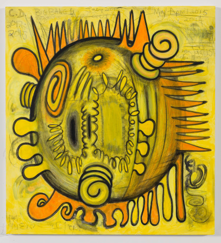 Big Bang (Actual Size) 1, Mixed media on linen