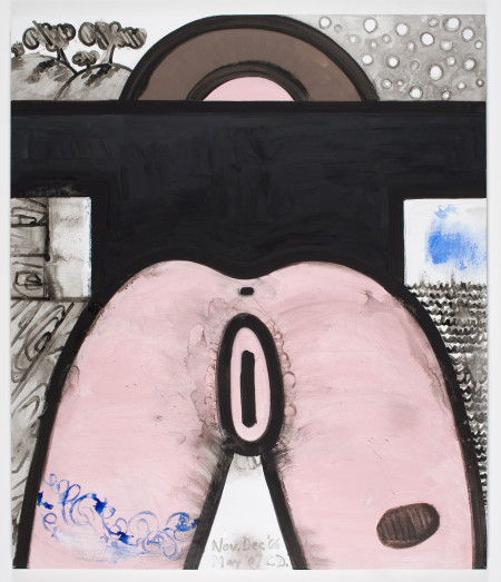 Blue Cloud, Mixed media on linen