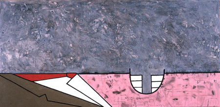 Dead (Second Version), Mixed media on linen