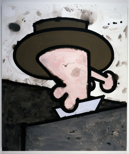 Dead Space (Wall), Mixed media on linen