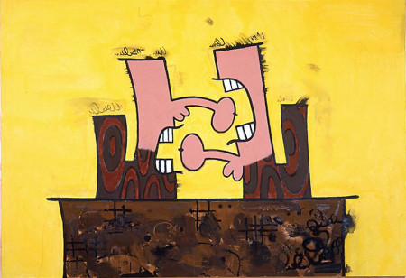 Dry Island, Mixed media on linen