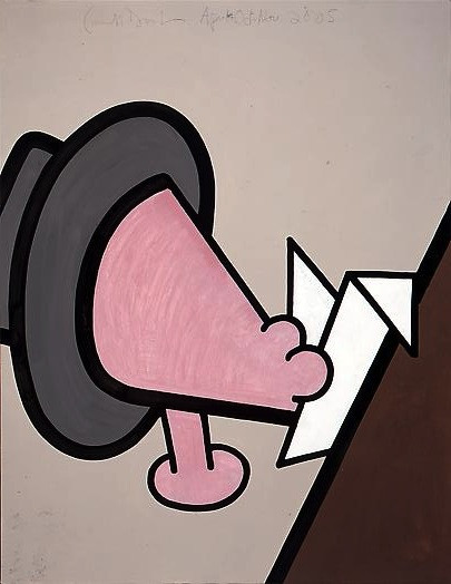 Featureless (Five), Mixed media on linen