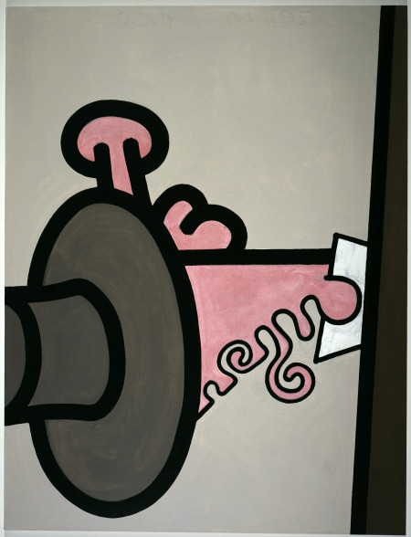 Featureless One, Mixed media on linen