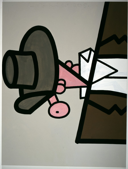 Featureless Three, Mixed media on linen