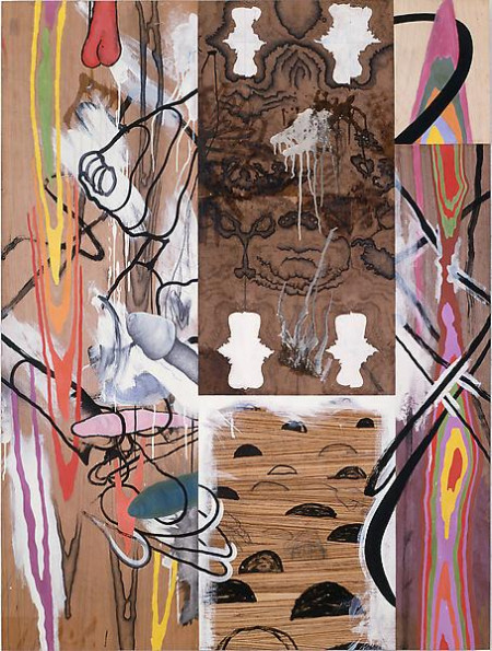 Five Pieces, Mixed media on cherry, walnut, zebrano, maple, and American walnut