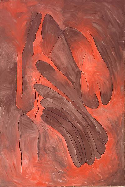 Fracture and Impaction, Casein, dry pigment and acrylic on linen