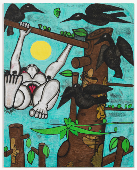 Game, Mixed media on linen