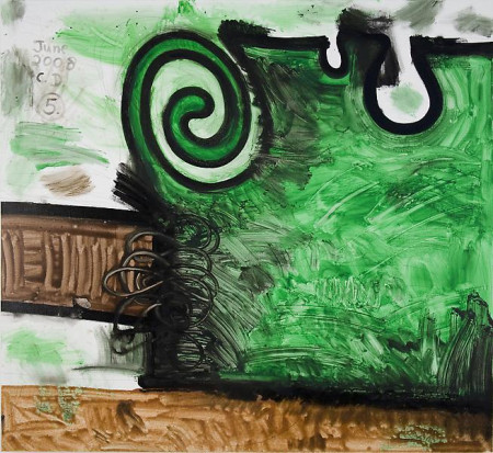 Garden (Five), Mixed media on linen