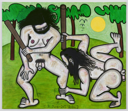 Green Hills of Earth (2), Mixed media on linen