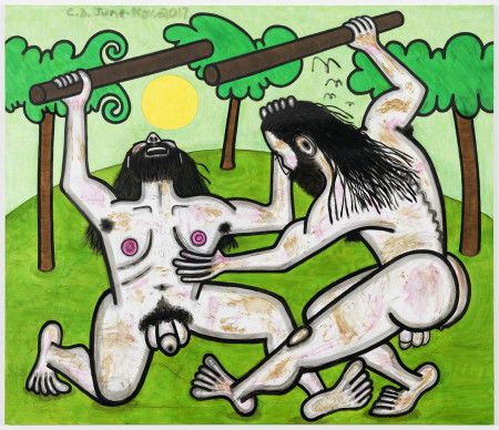 Green Hills of Earth (3), Mixed media on linen