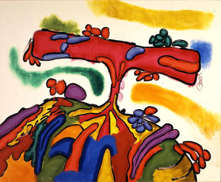 Group D #7, Mixed media on linen