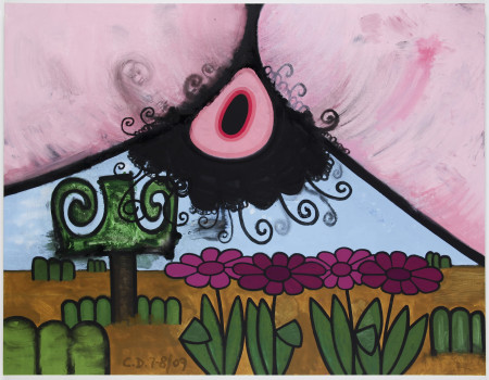 (Hers) Night And Day #5, Mixed media on linen