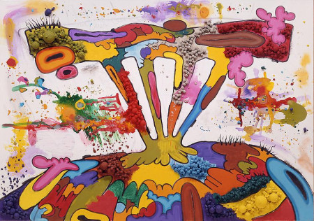 Integrated Painting Seven, Mixed media on linen