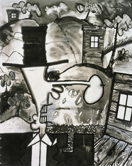 Meso-Kingdom One, Mixed media on linen