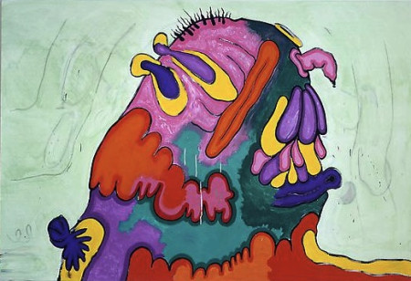 Mound A, Mixed media on linen