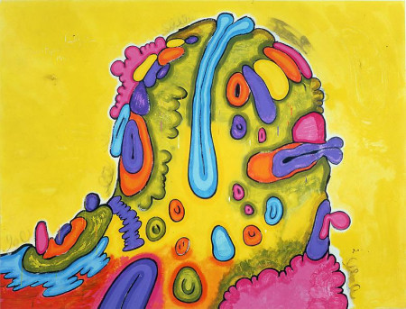 Mound B, Mixed media on linen